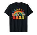 Groovy Nana Rainbow Colorful Flowers Mom T-Shirt - Unique Graphic Unisex - T-Shirt, Sweatshirt, Hoodie