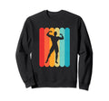 Muscle Pose Silhouette Lines 80S Sweatshirt - Trendy Graphic for Adults - T-Shirt, Sweatshirt, Hoodie