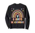 8 Year Old Boho Rainbow 8Th Sweatshirt - Fun Novelty Design Men Women - T-Shirt, Sweatshirt, Hoodie