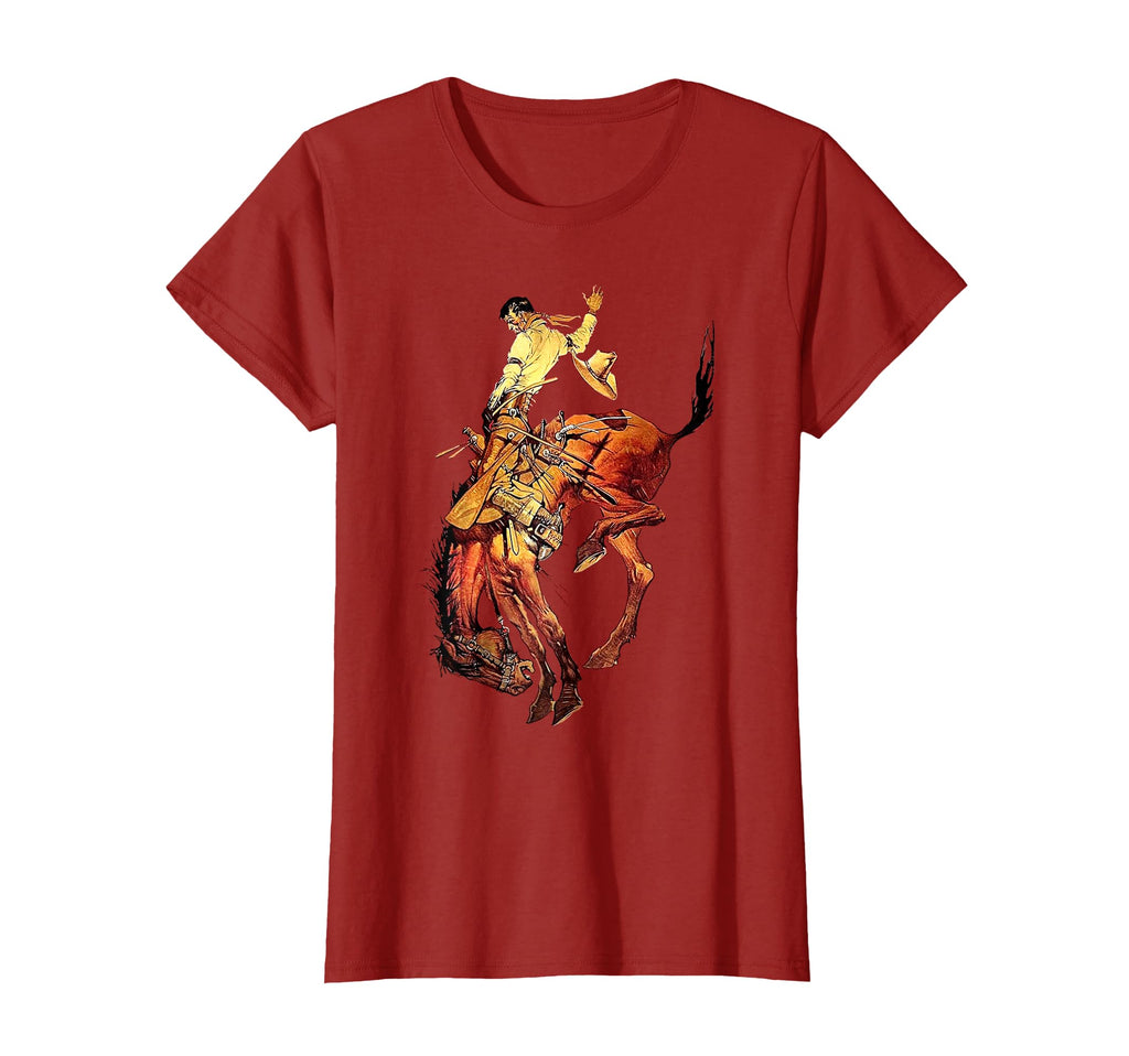 Eagerlys Cowboy Riding Horse Art T-Shirt - Custom Art Print Men Women - T-Shirt, Sweatshirt, Hoodie