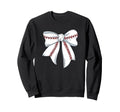 Baseball Coquette Bow Baseball Mom Sweatshirt - Streetwear Style Unisex - T-Shirt, Sweatshirt, Hoodie