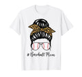 Baseball Mom Messy Bun Mom Softball T-Shirt - Novelty Apparel for Adults - T-Shirt, Sweatshirt, Hoodie