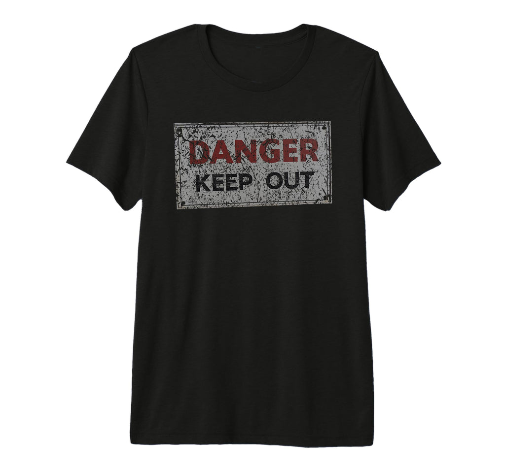 Distressed Danger Keep Out Road Sweatshirt - Streetwear Style for Adults - T-Shirt, Sweatshirt, Hoodie