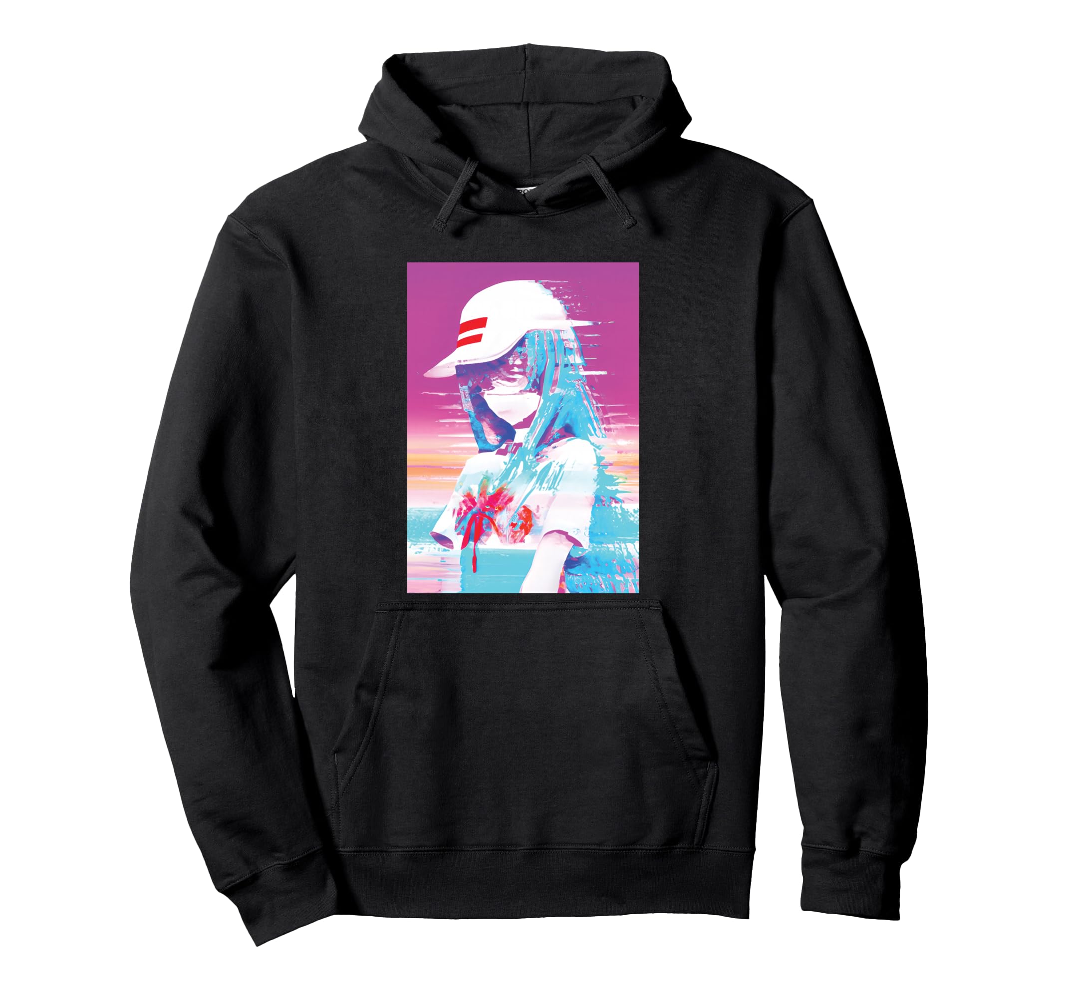 Anime Glitch Vaporwave Japanese Hoodie - Unique Graphic for Adults - T-Shirt, Sweatshirt, Hoodie