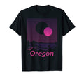 Oregon Mountain Grid 80S 90S Aesthetic T-Shirt - Fun Novelty Design Unisex - T-Shirt, Sweatshirt, Hoodie
