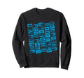 Blue Cassette Tapes Faded Sweatshirt - Minimalist Print for Adults - T-Shirt, Sweatshirt, Hoodie