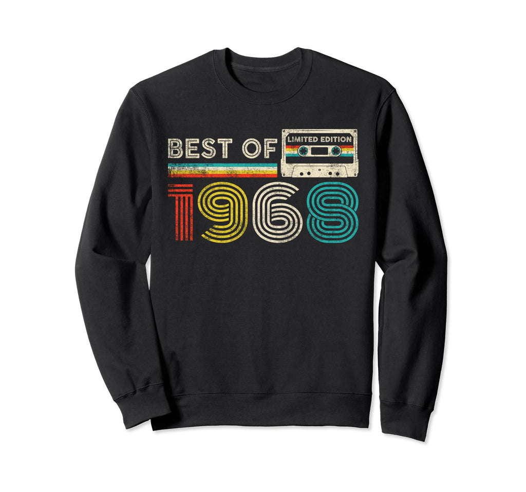 Best 1968 Birthday 1968 Cassette Sweatshirt - Custom Art Print for Adults - T-Shirt, Sweatshirt, Hoodie