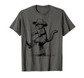 Meowdy Funny Country Side Cat Hat Cowboy T-Shirt - Minimalist Print Unisex - T-Shirt, Sweatshirt, Hoodie