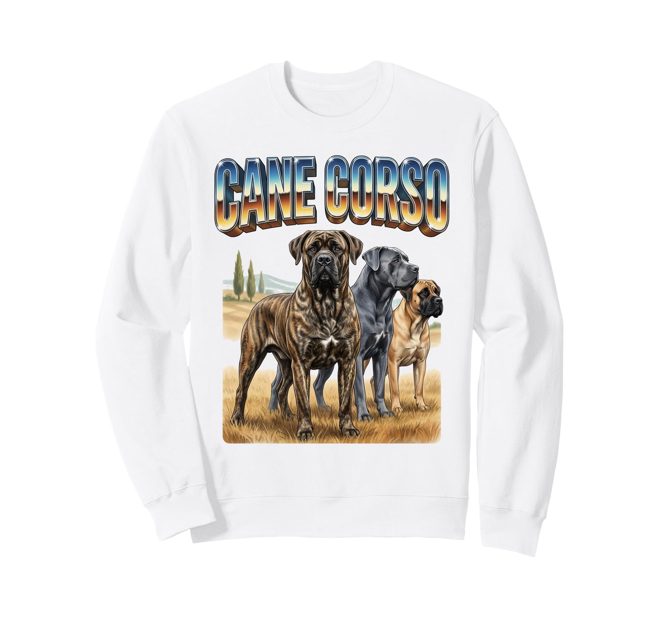 Cane Corso 90S Dog Lover 80S Cane Sweatshirt - Casual Everyday Wear Unisex - T-Shirt, Sweatshirt, Hoodie