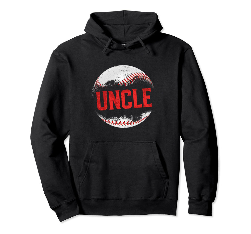 Baseball Uncle Happy Fathers Day Proud Hoodie - Novelty Apparel for Adults - T-Shirt, Sweatshirt, Hoodie