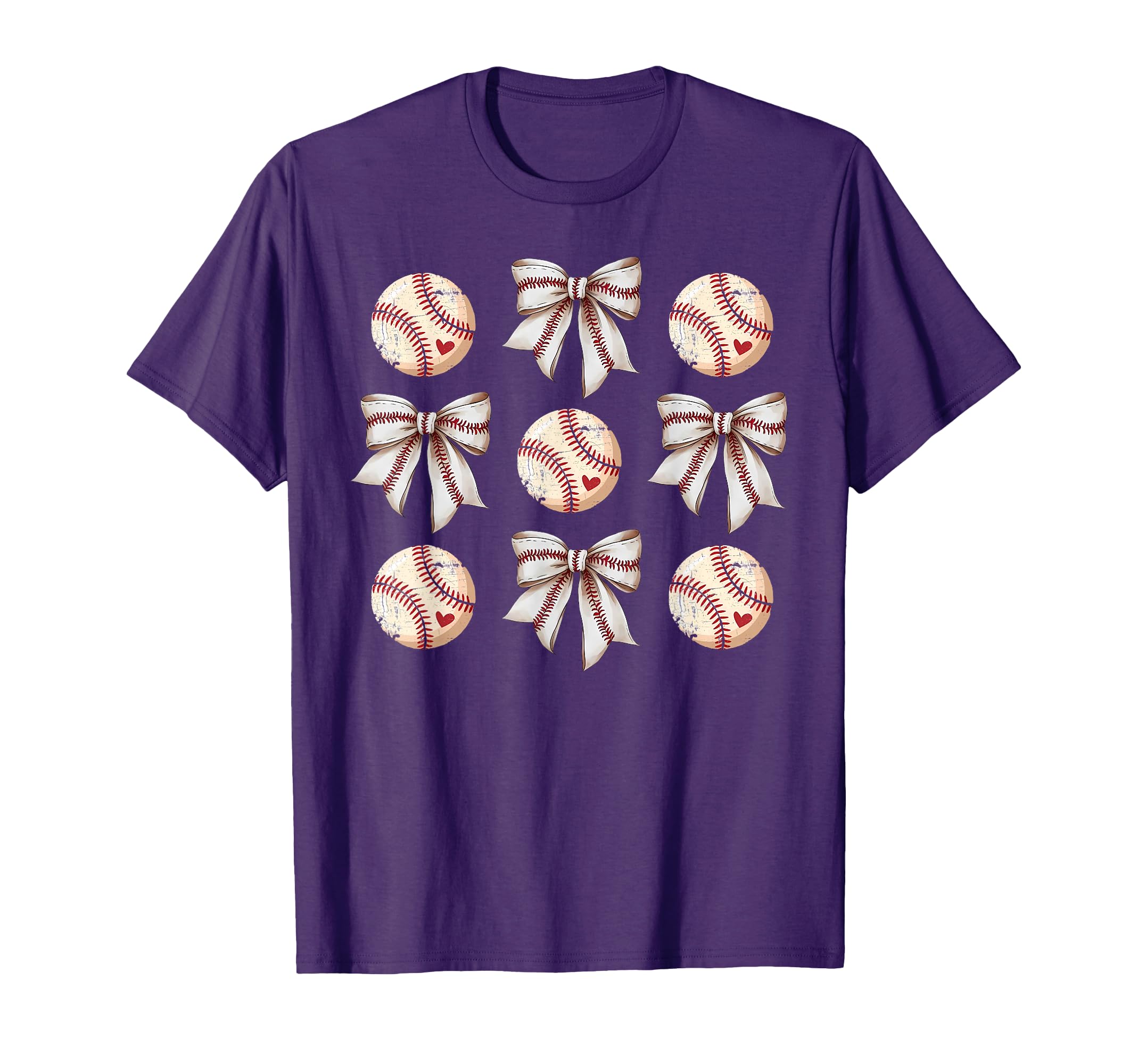 Baseball Team Coquette Bow T-Shirt - Custom Art Print for Adults - T-Shirt, Sweatshirt, Hoodie