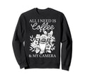 Coffee Camera Photographer Sweatshirt - Custom Art Print for Adults - T-Shirt, Sweatshirt, Hoodie