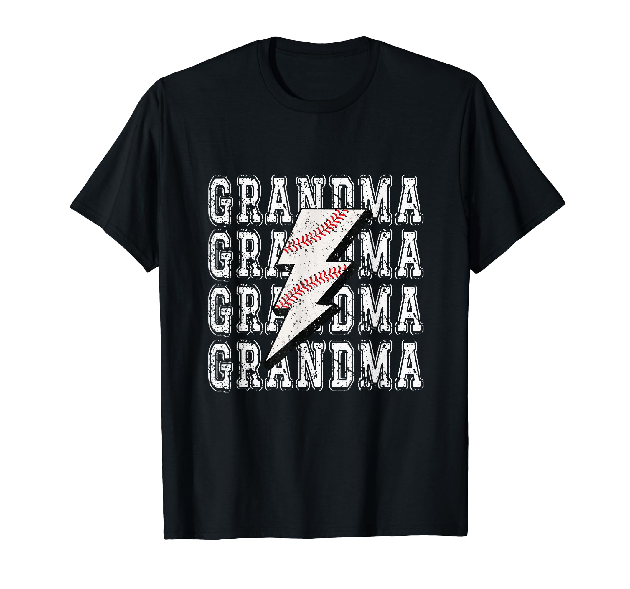 Baseball Grandma Lightning Bolt T-Shirt - Aesthetic Graphic Unisex - T-Shirt, Sweatshirt, Hoodie
