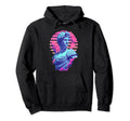 Vaporwave Aesthetic Synthwave Greek Hoodie - Fun Novelty Design Men Women - T-Shirt, Sweatshirt, Hoodie