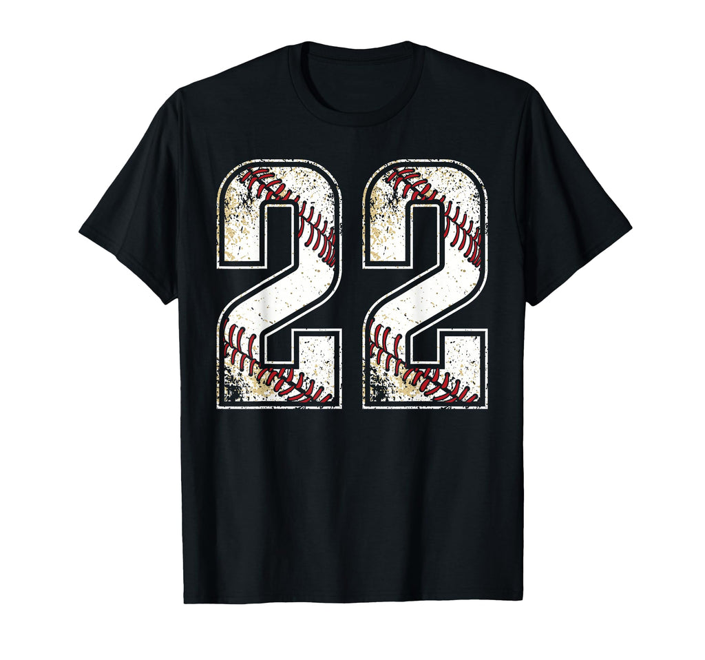 22 Baseball Jersey Number 22 T-Shirt - Streetwear Style for Adults - T-Shirt, Sweatshirt, Hoodie