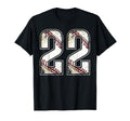 22 Baseball Jersey Number 22 T-Shirt - Streetwear Style for Adults - T-Shirt, Sweatshirt, Hoodie