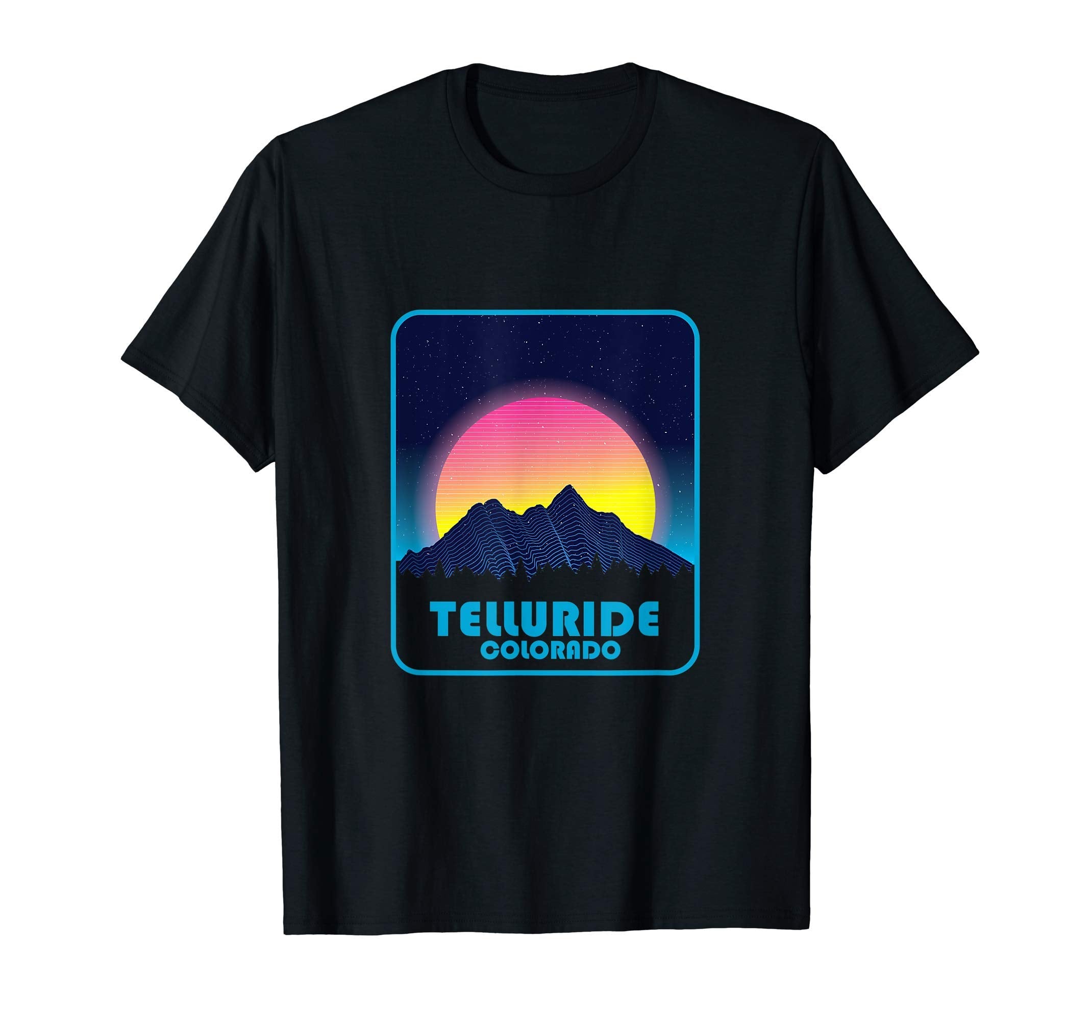 Telluride Colorado Mountain Sunset T-Shirt - Trendy Graphic Unisex - T-Shirt, Sweatshirt, Hoodie