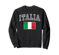 Italia Flag Distressed Italy Sweatshirt - Fun Novelty Design Men Women - T-Shirt, Sweatshirt, Hoodie