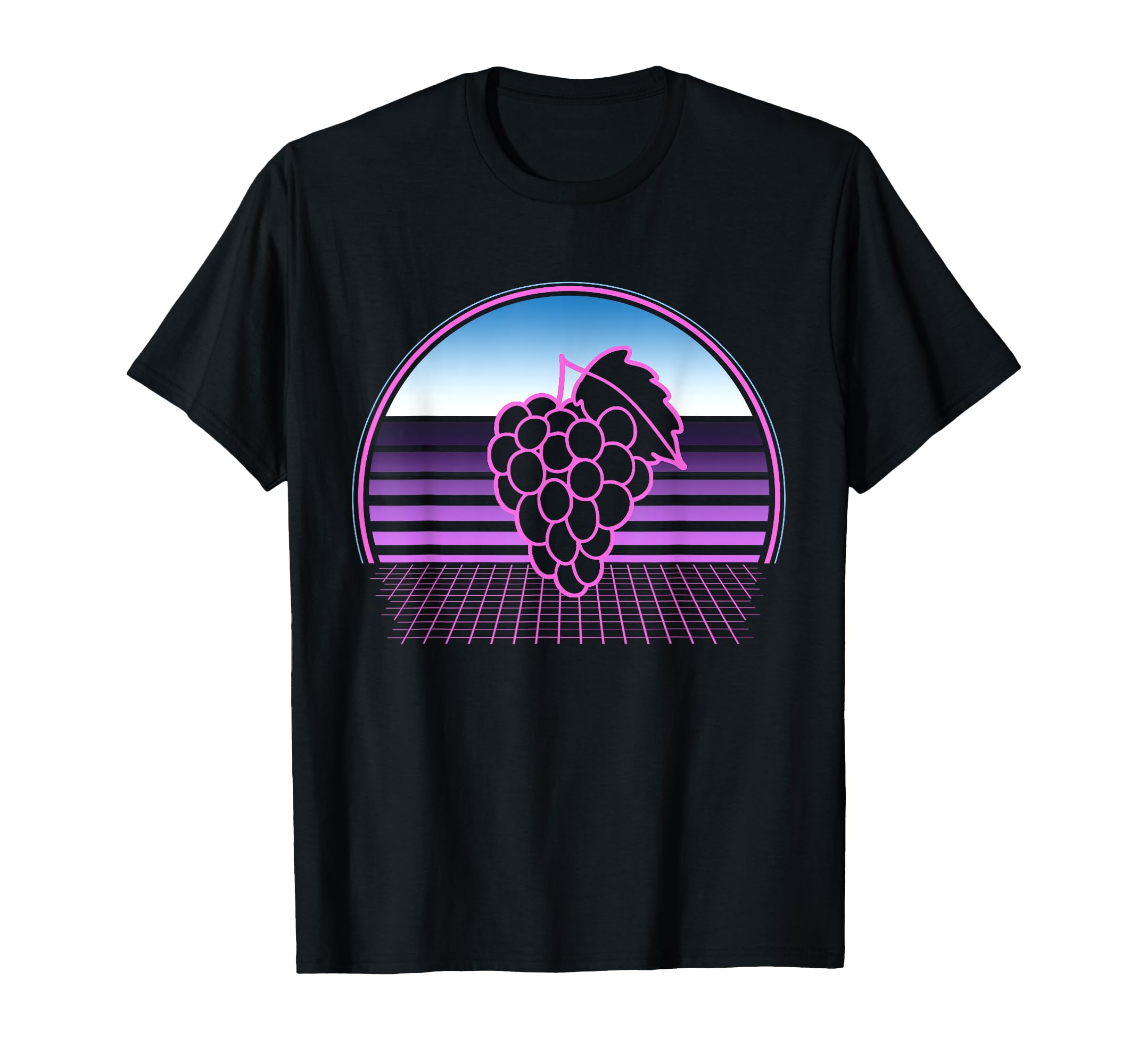 Grape Vines 80S Vaporwave Aesthetic T-Shirt - Fun Novelty Design Unisex - T-Shirt, Sweatshirt, Hoodie