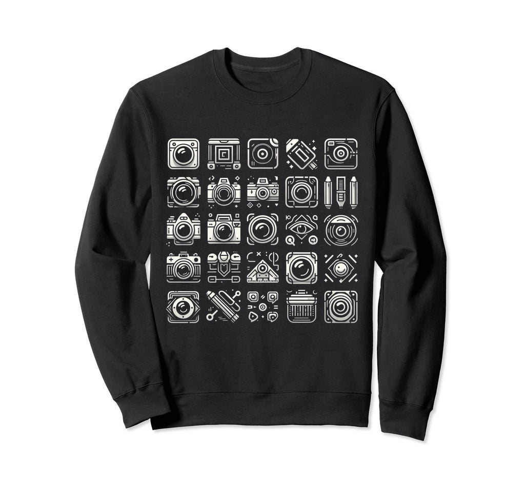 Funny Camera Sweatshirt - Aesthetic Graphic for Adults - T-Shirt, Sweatshirt, Hoodie
