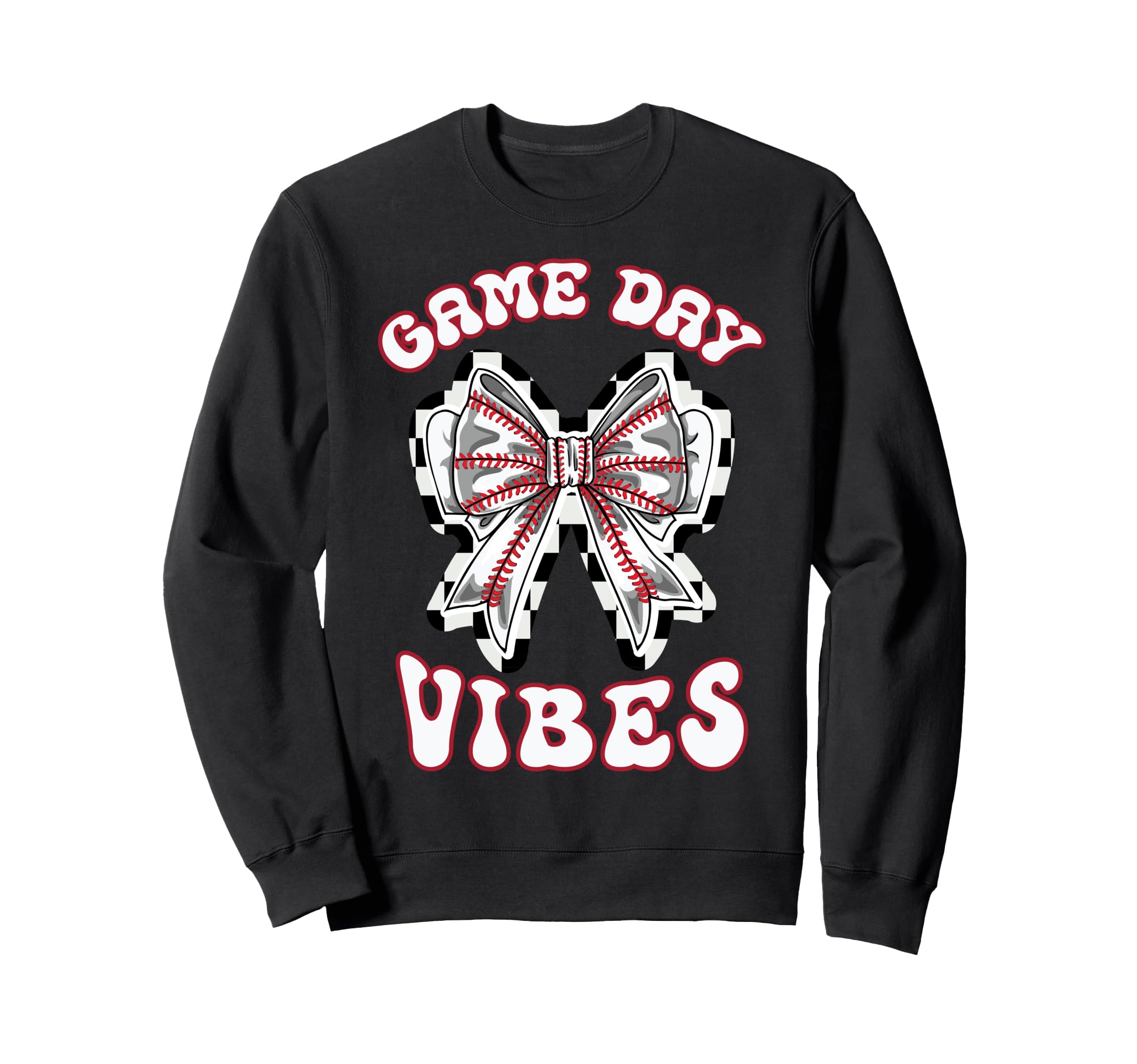 Baseball Mom Coquette Bow Game Day Sweatshirt - Streetwear Style Unisex - T-Shirt, Sweatshirt, Hoodie