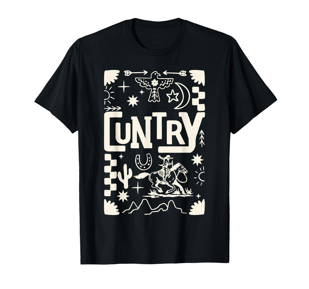 Cuntry Country Cowboy Cowgirl T-Shirt - Fun Novelty Design for Adults - T-Shirt, Sweatshirt, Hoodie