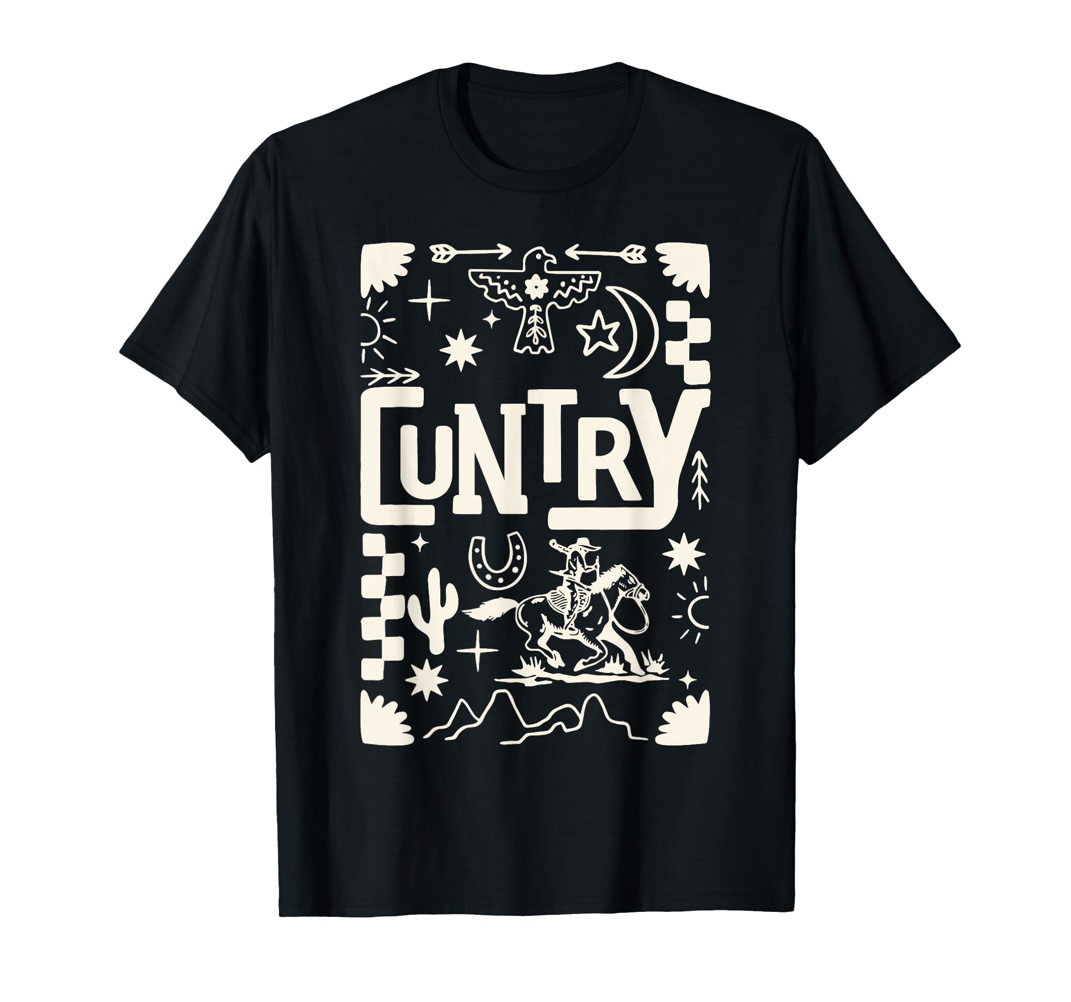 Cuntry Country Cowboy Cowgirl T-Shirt - Fun Novelty Design for Adults - T-Shirt, Sweatshirt, Hoodie