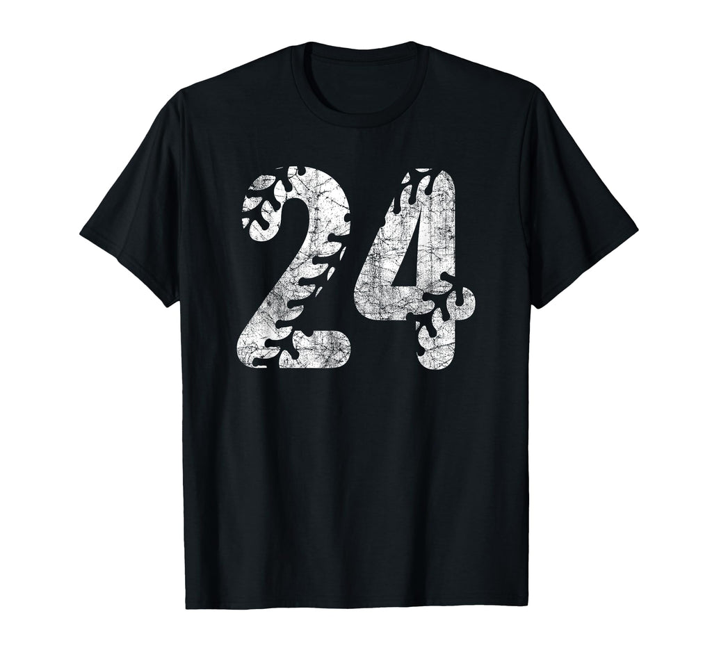 Baseball Softball Mom 24 Number 24 T-Shirt - Custom Art Print Unisex - T-Shirt, Sweatshirt, Hoodie