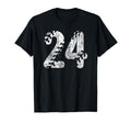 Baseball Softball Mom 24 Number 24 T-Shirt - Custom Art Print Unisex - T-Shirt, Sweatshirt, Hoodie