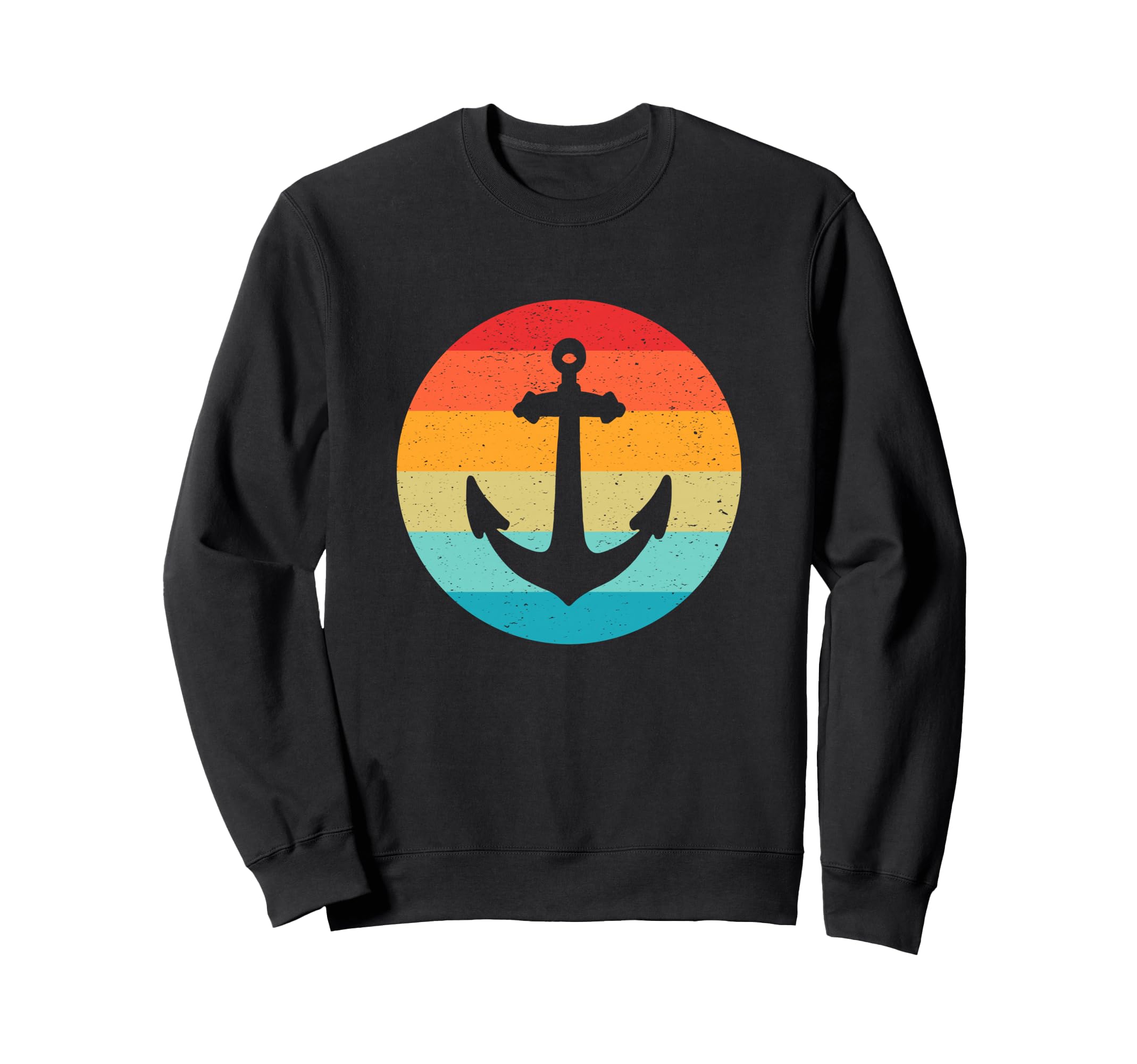 Ship Anchor Silhouette Sunset 80S Sweatshirt - Novelty Apparel for Adults - T-Shirt, Sweatshirt, Hoodie