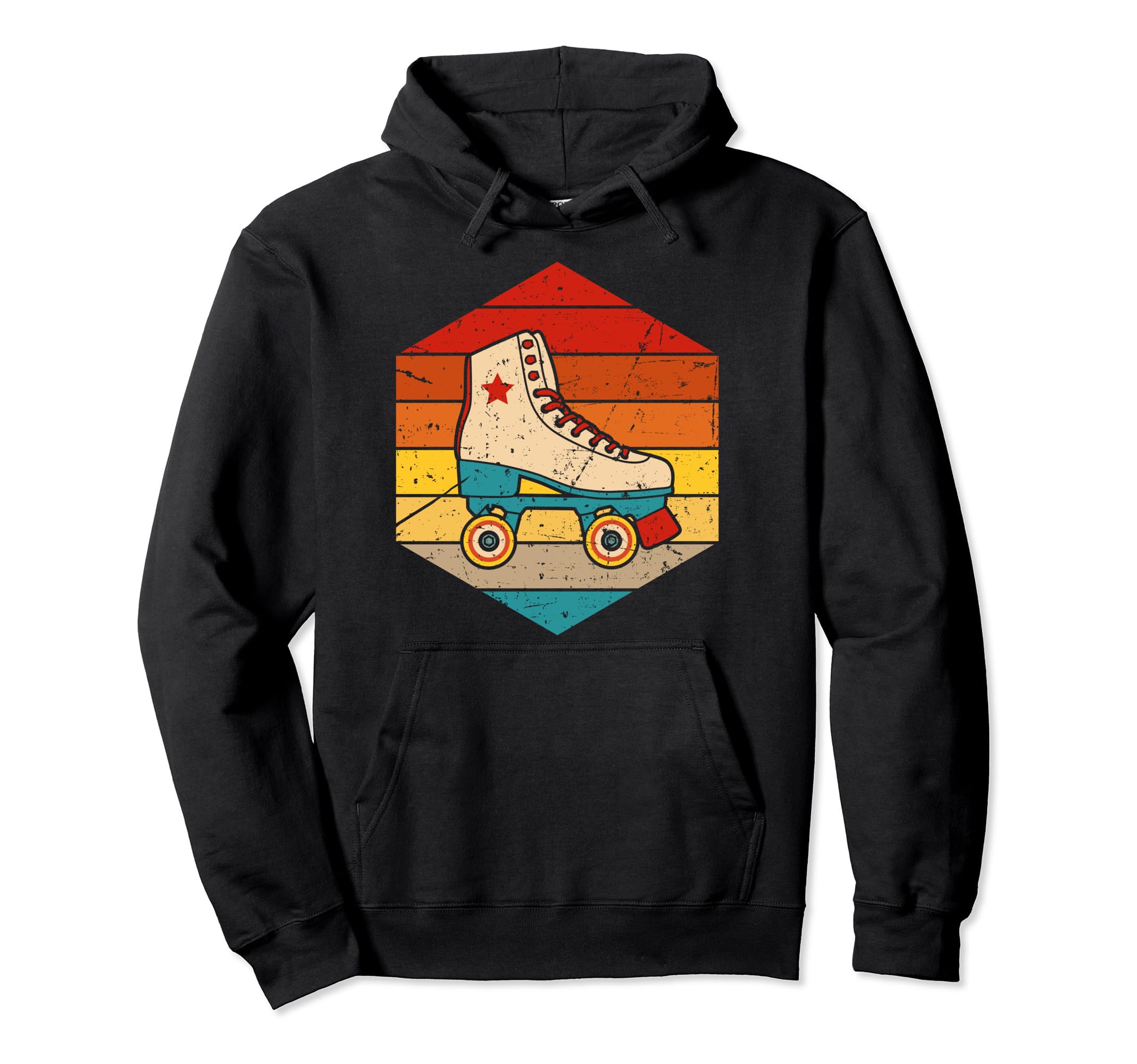 Roller Skate Roller Skater Skating Hoodie - Unique Graphic for Adults - T-Shirt, Sweatshirt, Hoodie