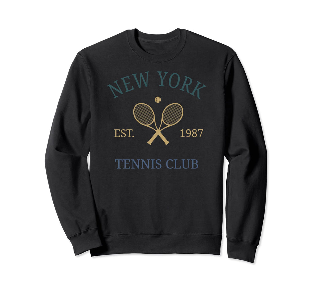 New York Athletics Tennis Club Racquet Sweatshirt - Graphic Print Unisex - T-Shirt, Sweatshirt, Hoodie