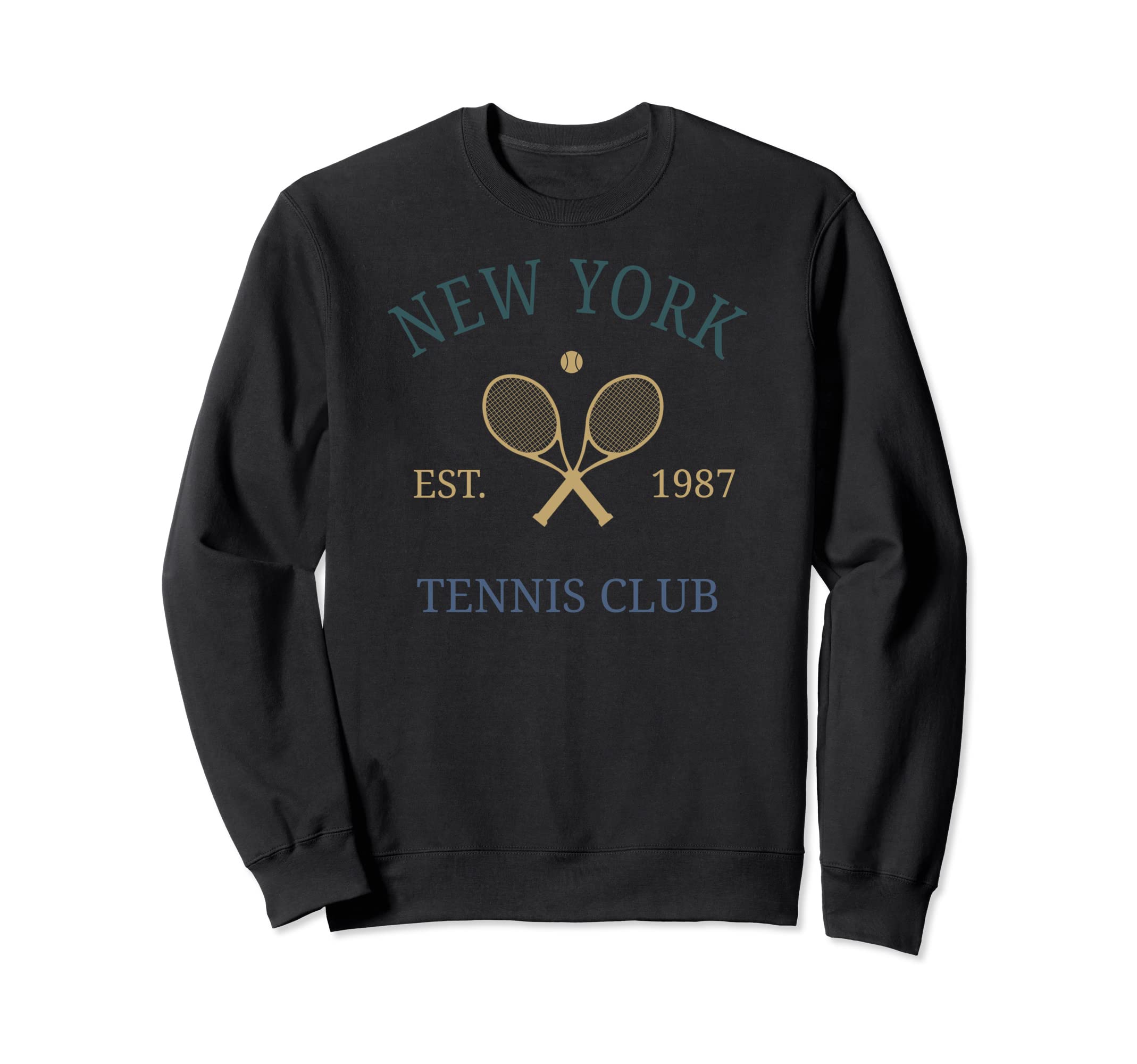 New York Athletics Tennis Club Racquet Sweatshirt - Graphic Print Unisex - T-Shirt, Sweatshirt, Hoodie