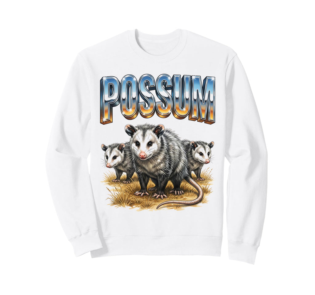 Possum 70S 90S Possum Animal Lover Sweatshirt - Graphic Print Men Women - T-Shirt, Sweatshirt, Hoodie