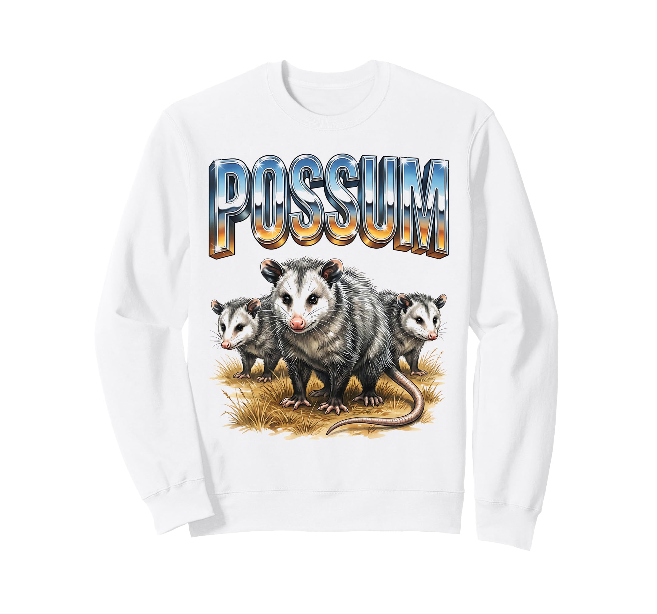 Possum 70S 90S Possum Animal Lover Sweatshirt - Graphic Print Men Women - T-Shirt, Sweatshirt, Hoodie