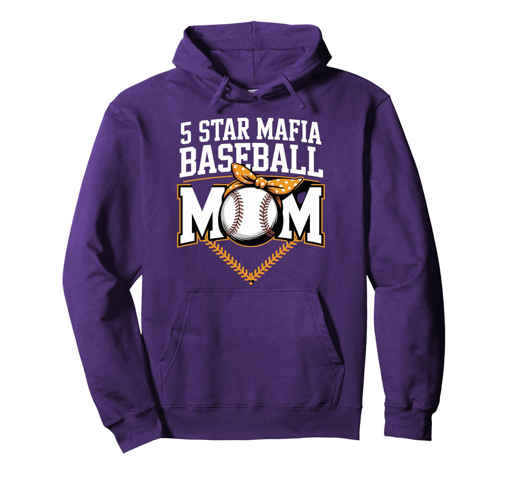 5 Star Mafia Baseball Mom Hoodie - Novelty Apparel Men Women - T-Shirt, Sweatshirt, Hoodie