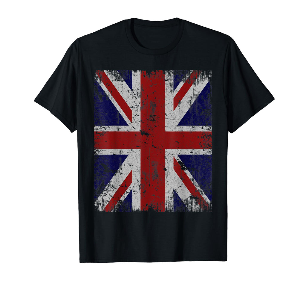 British Big Flag Distressed T-Shirt - Casual Everyday Wear for Adults - T-Shirt, Sweatshirt, Hoodie