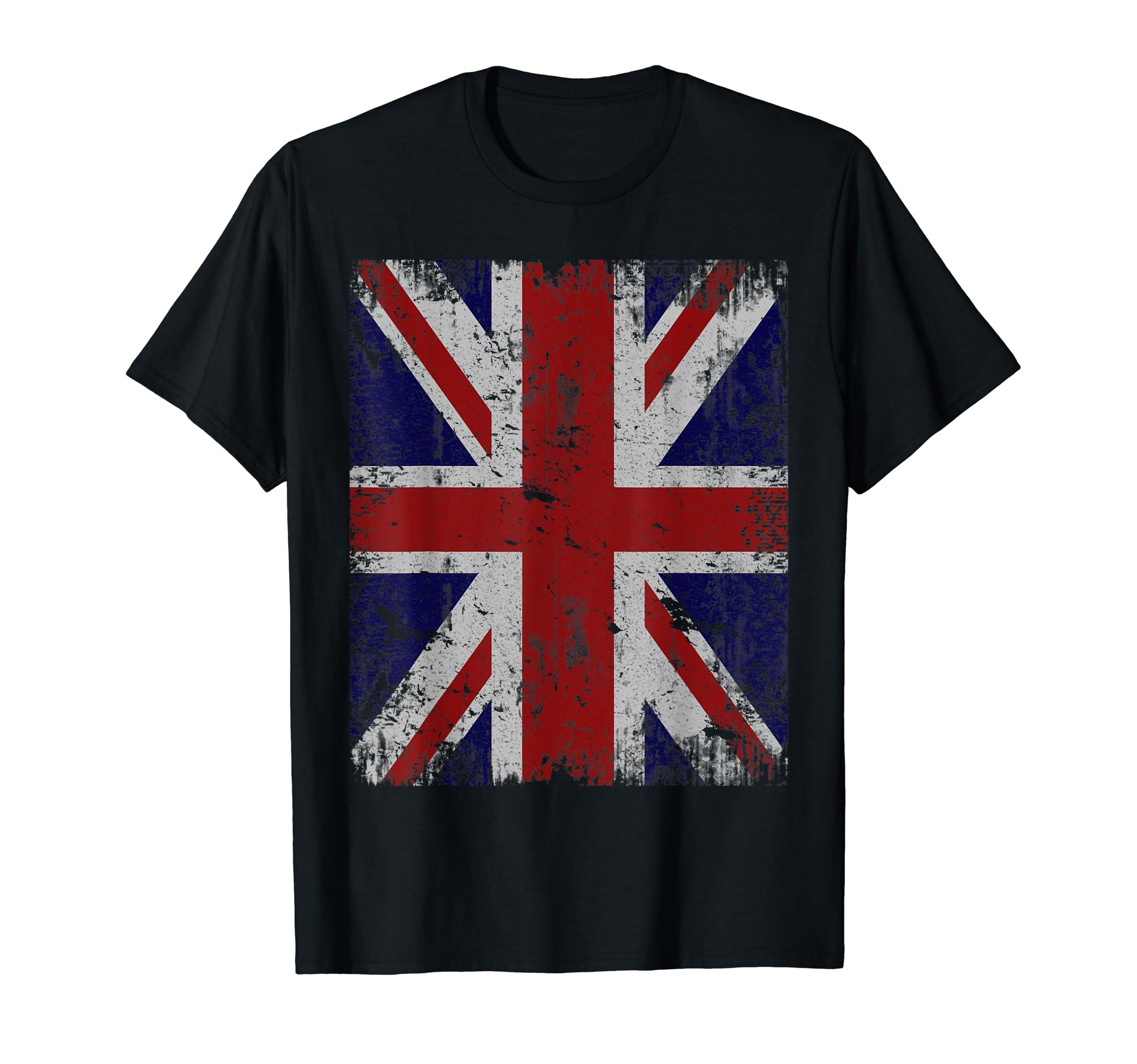 British Big Flag Distressed T-Shirt - Casual Everyday Wear for Adults - T-Shirt, Sweatshirt, Hoodie