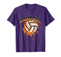 Volleyball Parents Team Game Day Orange T-Shirt - Aesthetic Graphic Unisex - T-Shirt, Sweatshirt, Hoodie