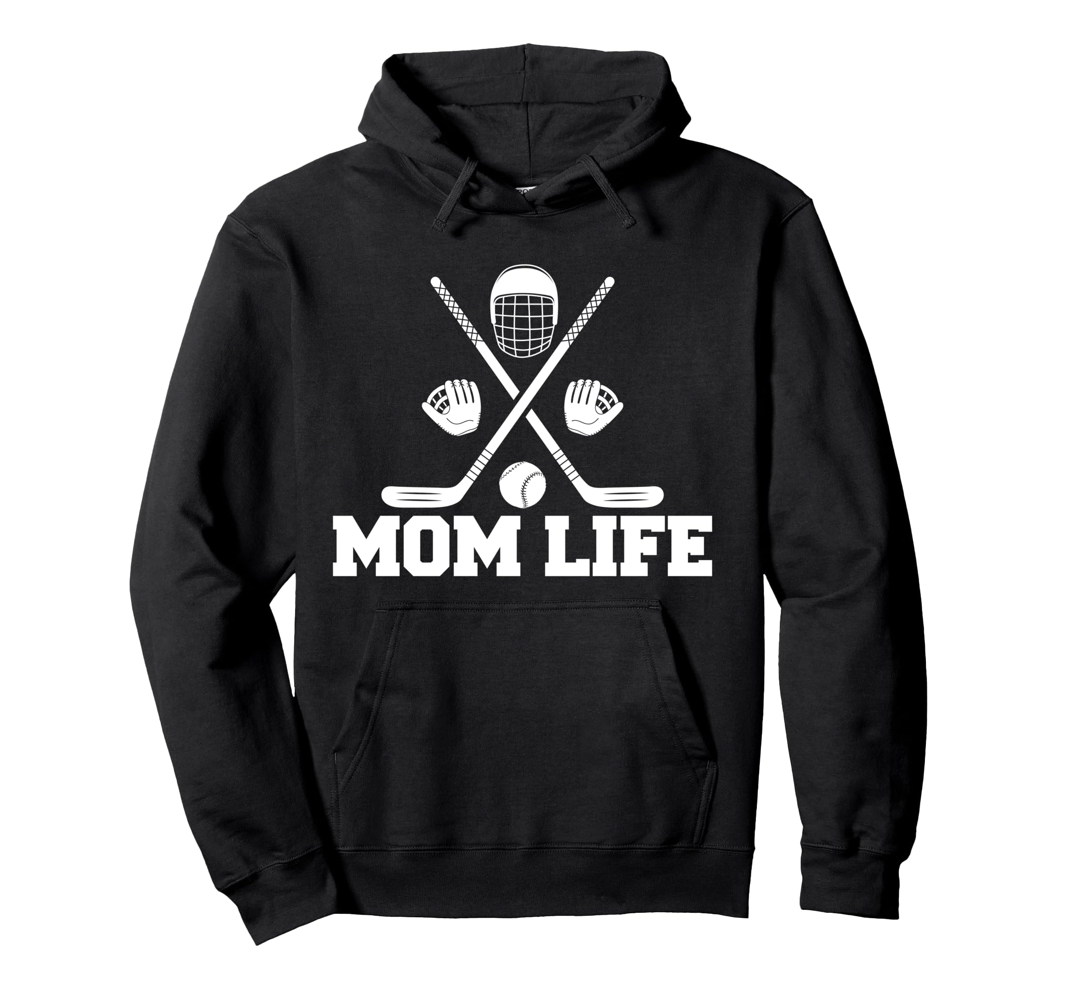 Mommy Family Fan Proud Ice Hockey Hoodie - Fun Novelty Design Men Women - T-Shirt, Sweatshirt, Hoodie