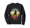 Field Hockey Aunt Distressed Sweatshirt - Fun Novelty Design for Adults - T-Shirt, Sweatshirt, Hoodie