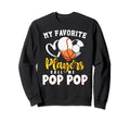 Pop Pop My Favorite Baseball Soccer Sweatshirt - Unique Graphic Men Women - T-Shirt, Sweatshirt, Hoodie
