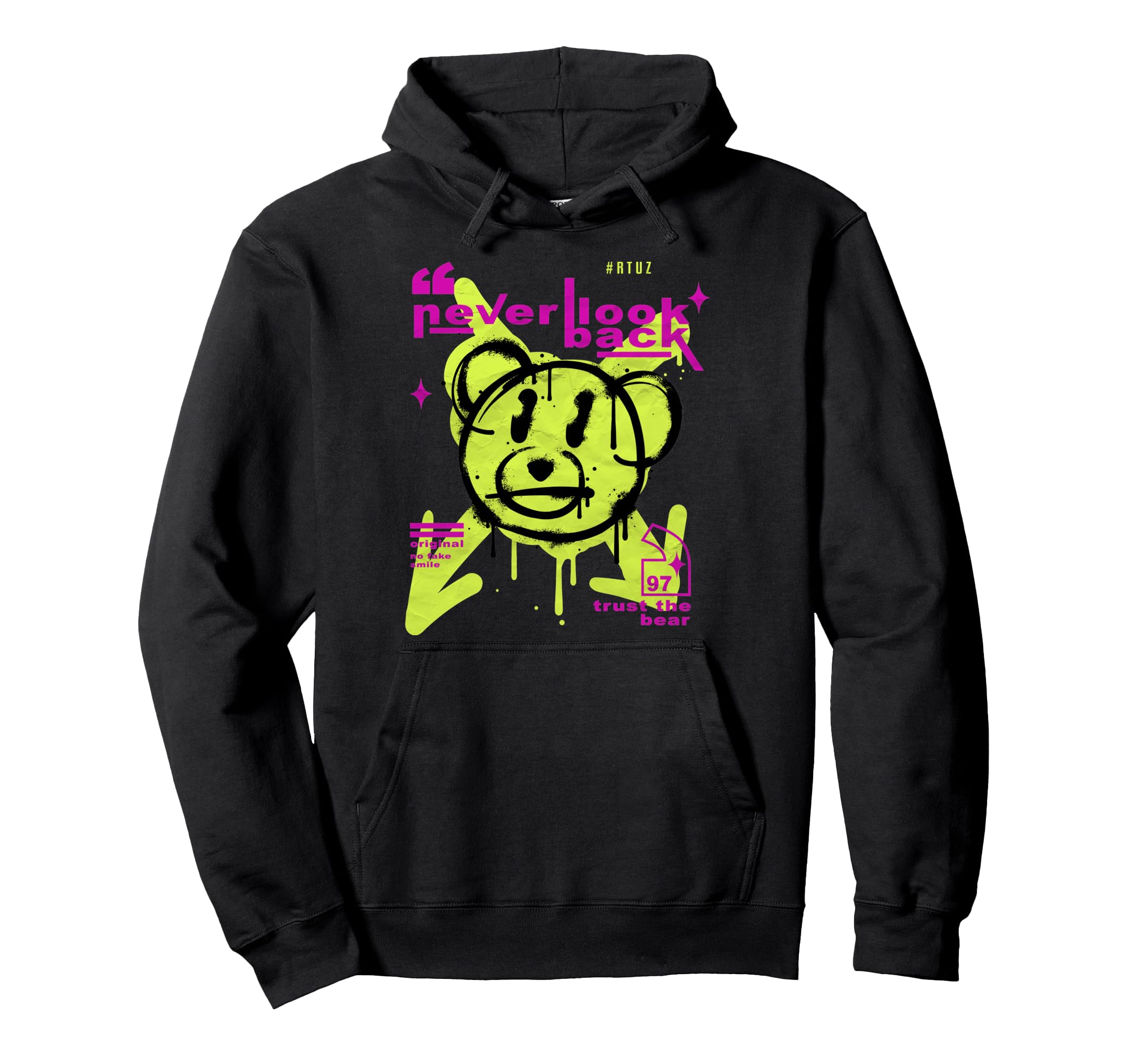 Aesthetic Streetwear Teddy Bear Hoodie - Unique Graphic Men Women - T-Shirt, Sweatshirt, Hoodie