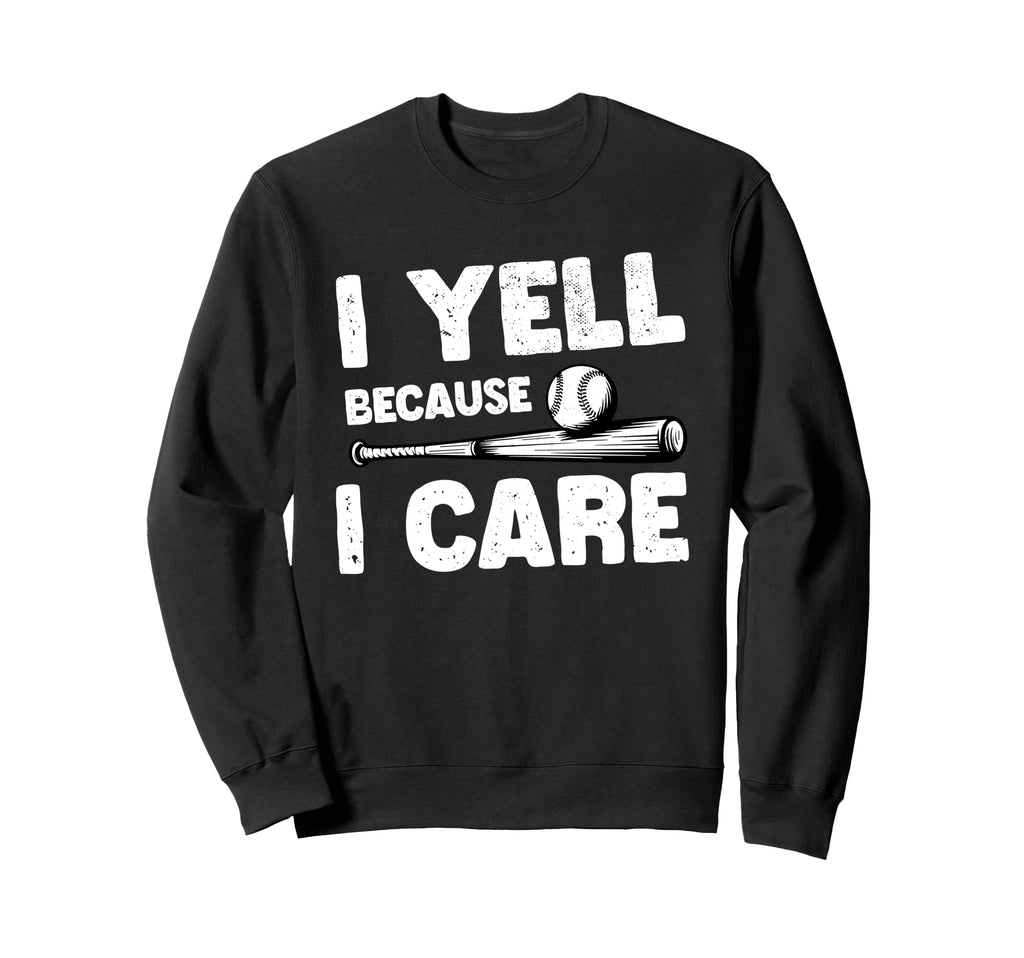 Fathers Day Baseball Dad Parent Sweatshirt - Casual Everyday Wear Men Women - T-Shirt, Sweatshirt, Hoodie