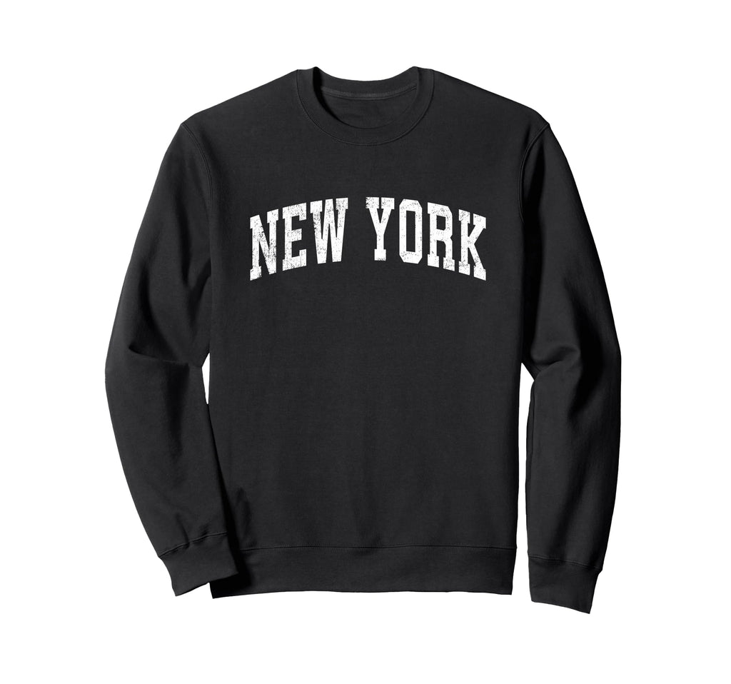 New York Varsity Sports Text Sweatshirt - Aesthetic Graphic for Adults - T-Shirt, Sweatshirt, Hoodie