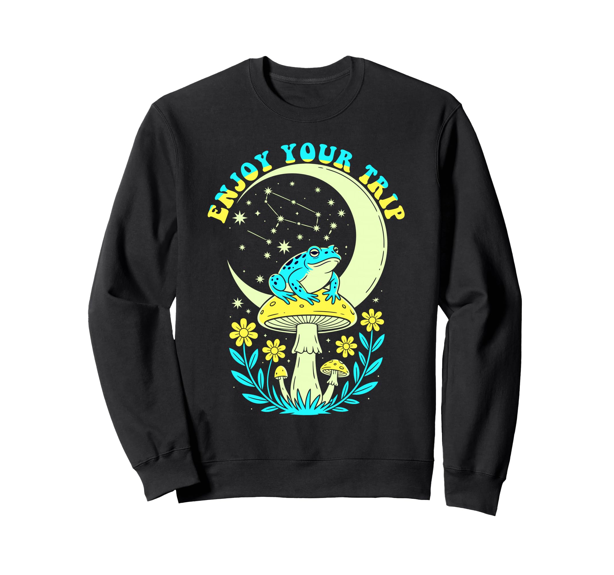 Enjoy Mushrooms Trip Psychedelic Sweatshirt - Casual Everyday Wear Unisex - T-Shirt, Sweatshirt, Hoodie