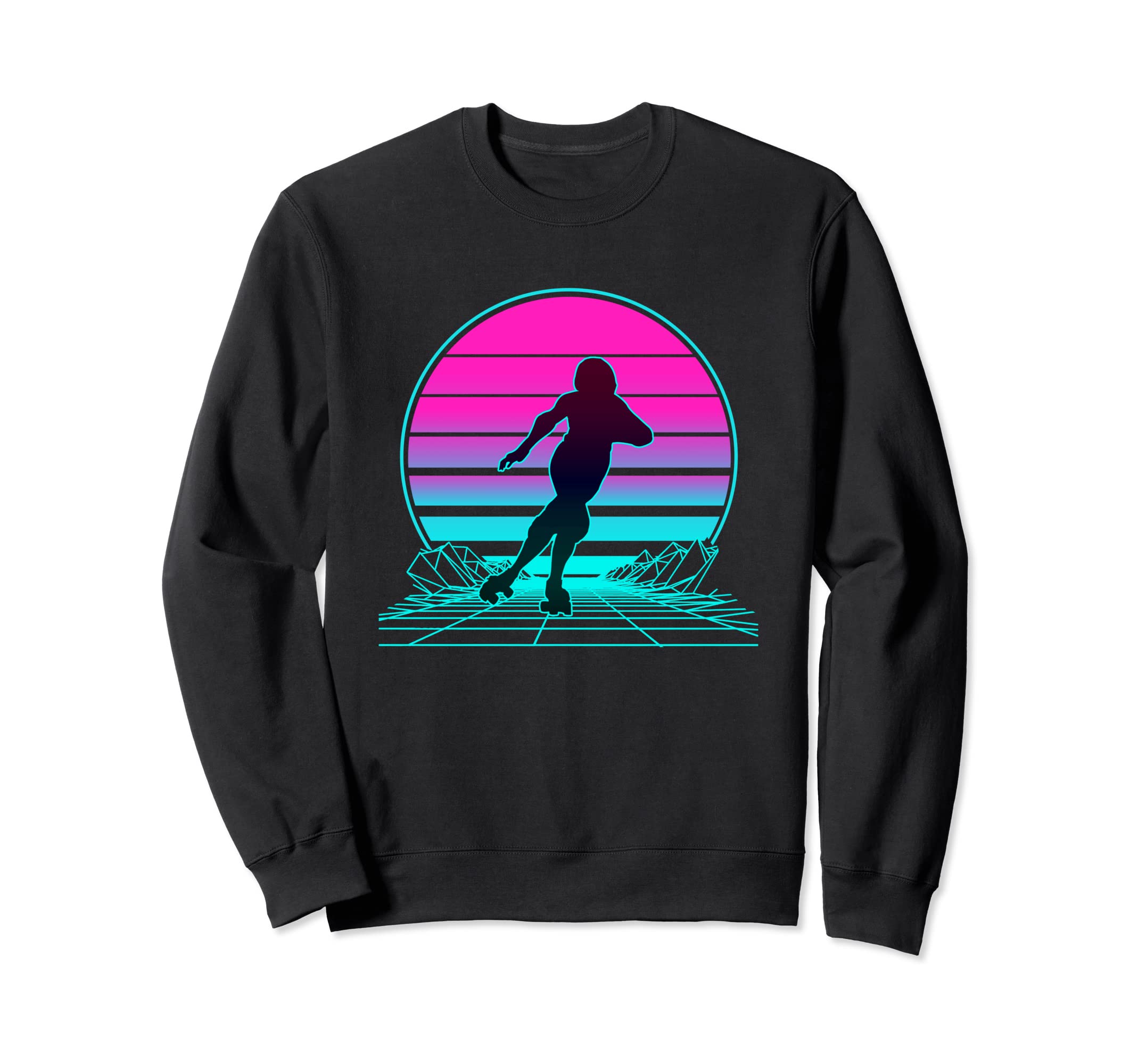 Sunset Roller Derby Sweatshirt - Minimalist Print Men Women - T-Shirt, Sweatshirt, Hoodie