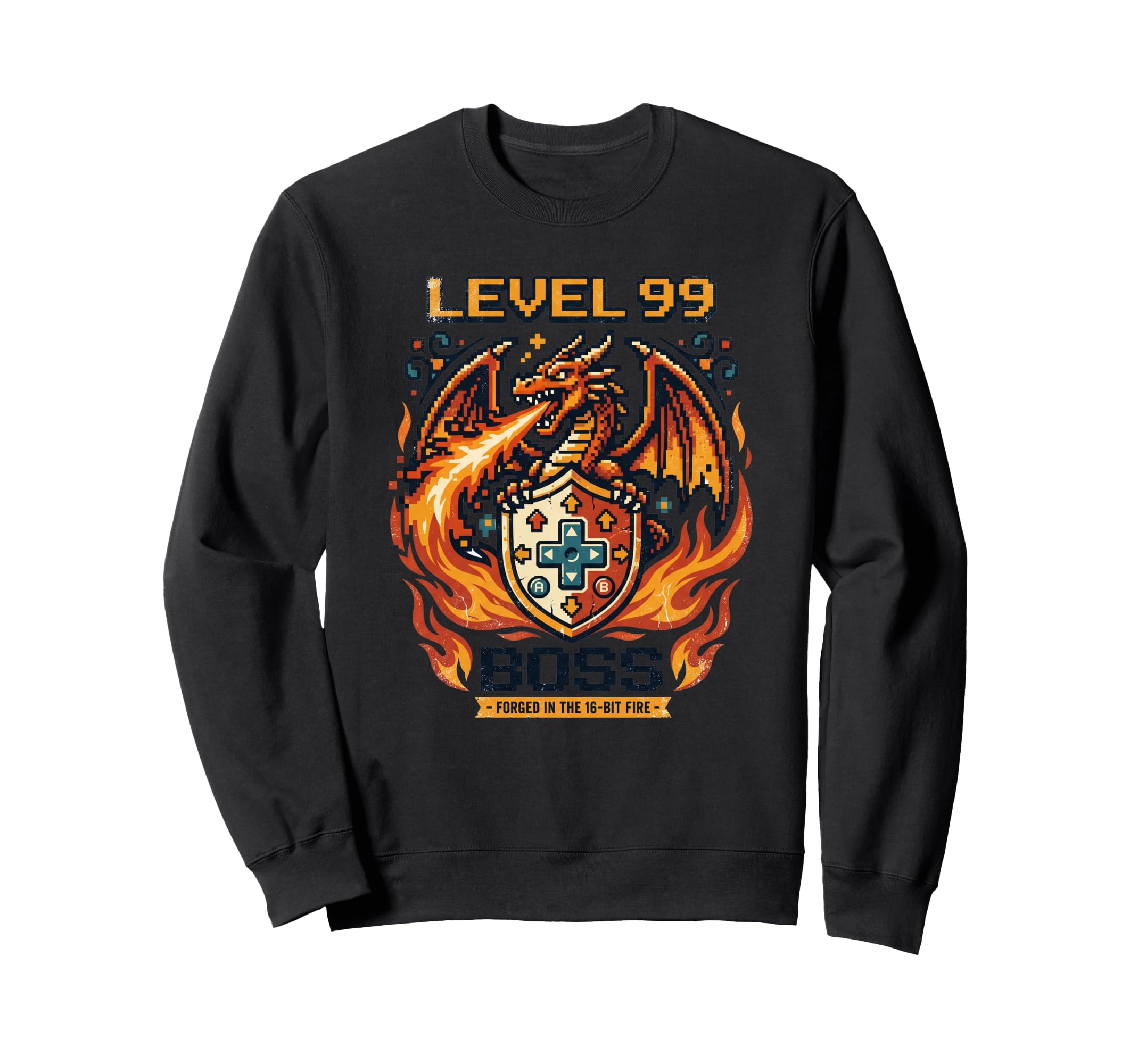 Video Game Gaming Arcade 80S Dragon Sweatshirt - Streetwear Style Unisex - T-Shirt, Sweatshirt, Hoodie