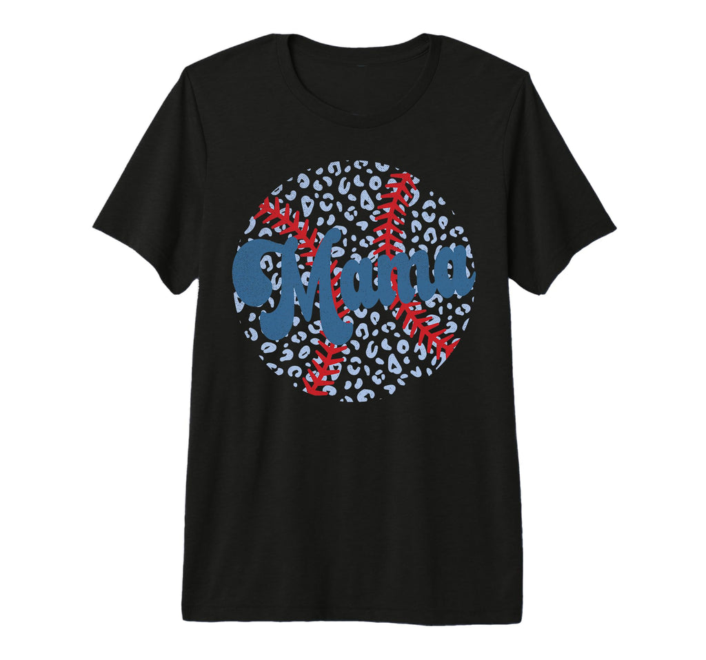 Baseball Mama Tri Blend T-Shirt - Fun Novelty Design Unisex - T-Shirt, Sweatshirt, Hoodie