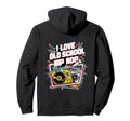 I Love Old School Hip Hop Urban Rap Hoodie - Trendy Graphic for Adults - T-Shirt, Sweatshirt, Hoodie